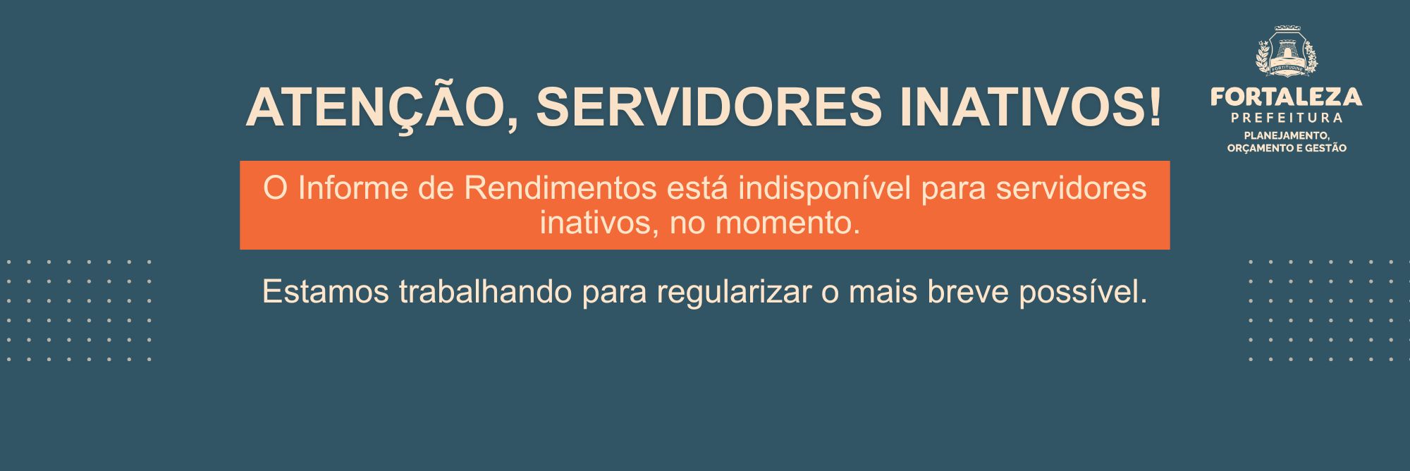 Aviso aos Servidores Inativos