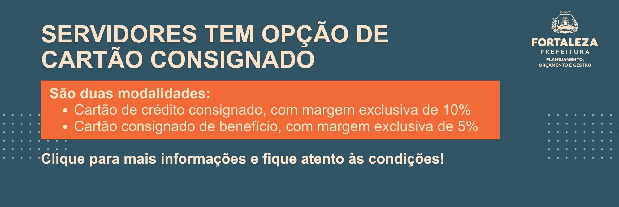 Novas margens consignáveis disponíveis a partir de setembro
