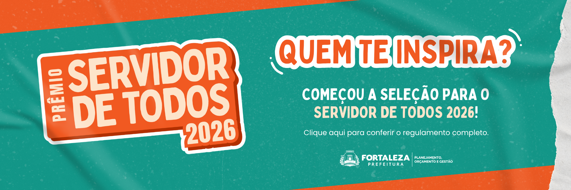 Começou o Prêmio Servidor de Todos 2026!