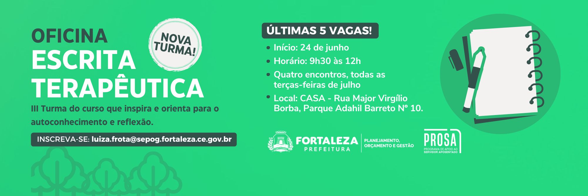 III Turma de Escrita Terapêutica