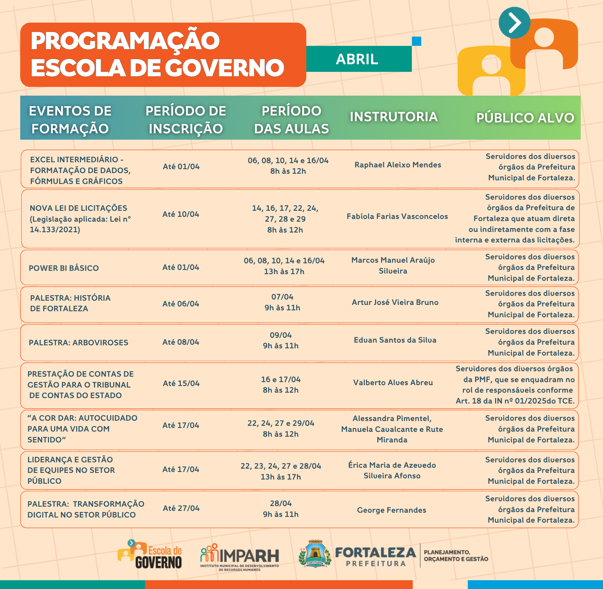 Programação Escola de Governo banner maior