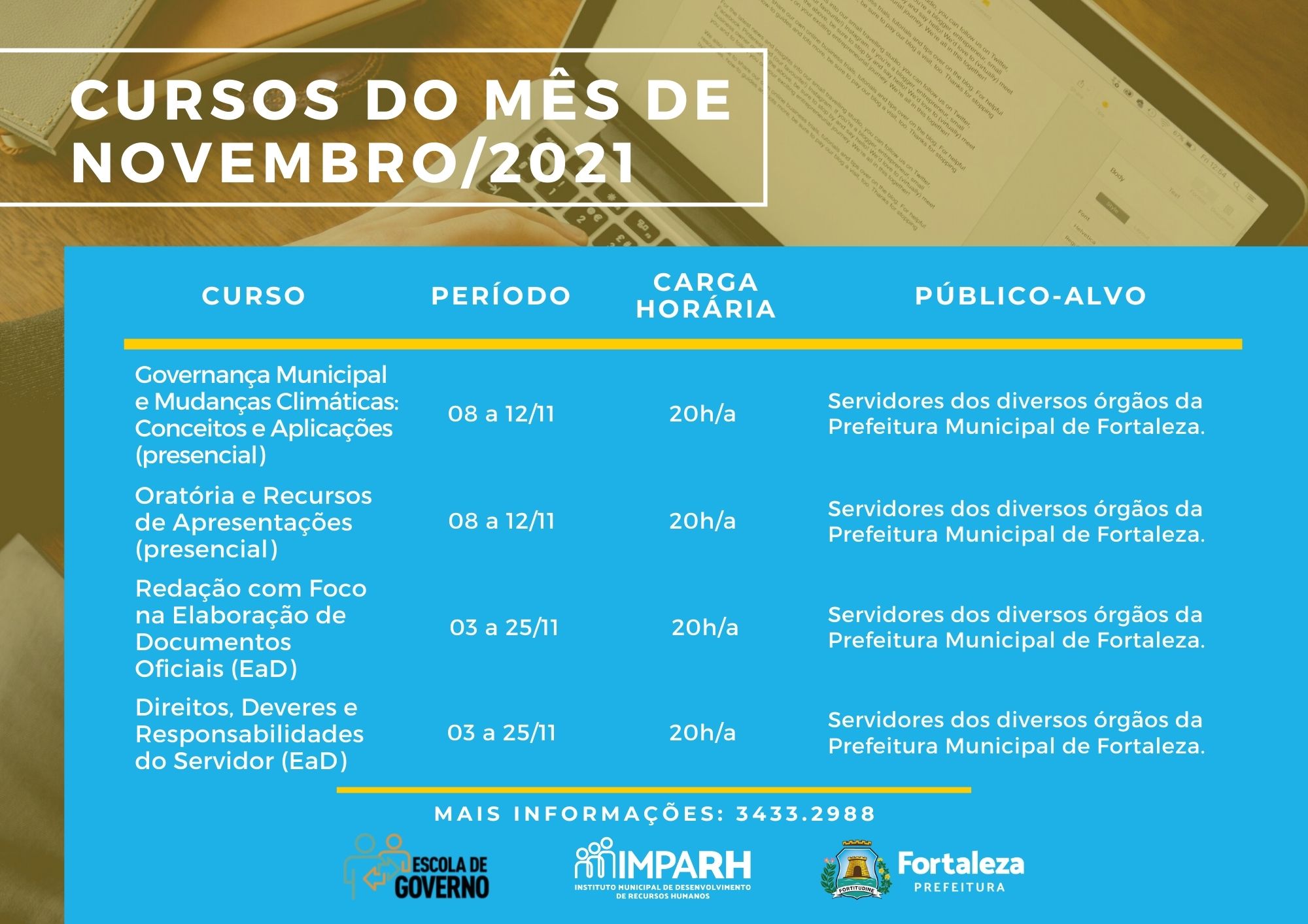 Prefeitura de Fortaleza abre inscrições para os Jogos do Servidor Municipal